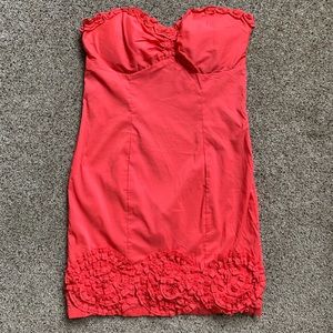 Sweetheart Neckline Strapless Mini Dress